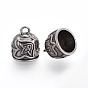 Tibetan Style Alloy Cord Ends, End Caps, Lead Free & Nickel Free & Cadmium Free
