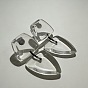 Resin Stud Dangle Earrings, Triangle & Trapezoid