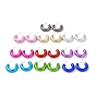 Ring Acrylic Stud Earrings, Half Hoop Earrings with 316 Surgical Stainless Steel Pins
