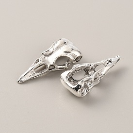 Подвески из сплава в готическом стиле в тибетском стиле, голова птицы