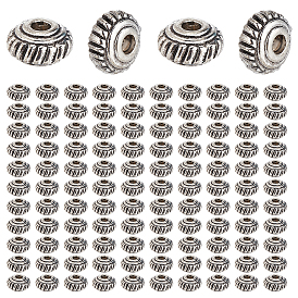 400 pcs perles d'espacement en alliage de style tibétain, sans plomb et sans cadmium, cône