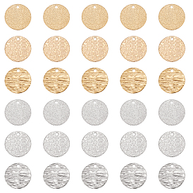 Подвески из нержавеющей стали с вакуумным покрытием pvd, плоско-круглые