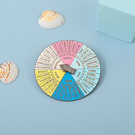 Emotional Therapy Rotating Mood Wheel Pin - Personalized and Versatile Accessory