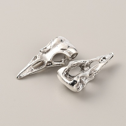 Подвески из сплава в готическом стиле в тибетском стиле, голова птицы