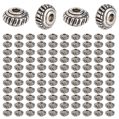 400 pcs perles d'espacement en alliage de style tibétain, sans plomb et sans cadmium, cône