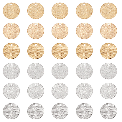 Подвески из нержавеющей стали с вакуумным покрытием pvd, плоско-круглые