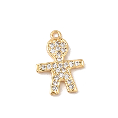 Латунные микро проложить кубического циркония подвески, Колобок, без никеля 