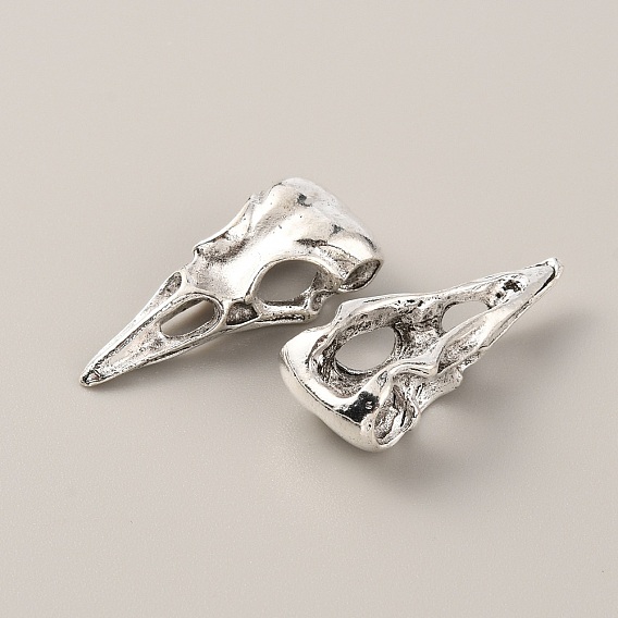 Подвески из сплава в готическом стиле в тибетском стиле, голова птицы