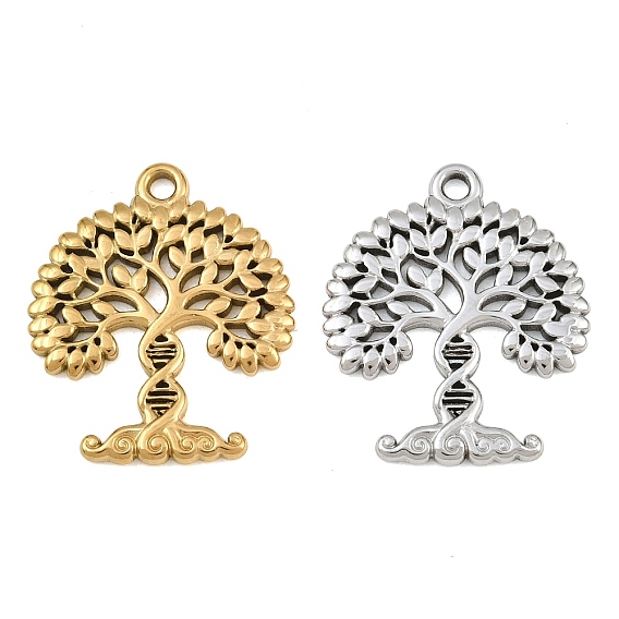 304 Stainless Steel Pendants, Tree of Life Charms