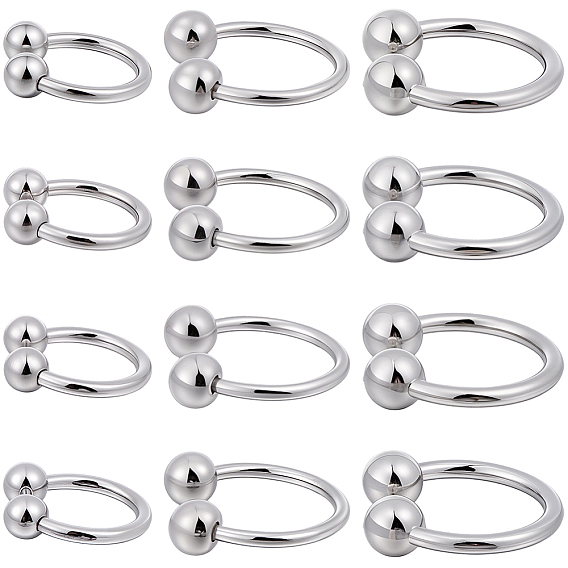 12шт. 3 стили пряжка в форме подковы из сплава, аксессуары для шляп