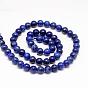Natural Lapis Lazuli Round Beads Strands, Dyed