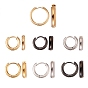 304 Stahl huggie Creolen Edelstahl, hypoallergene Ohrringe, Ring