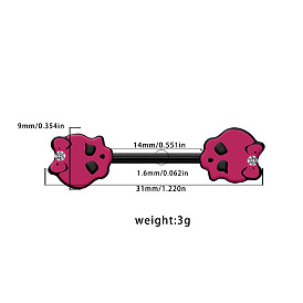 316l хирургическая нержавеющая сталь эмаль бант череп соски ногти кольца, чёрные