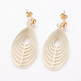 304 из нержавеющей стали болтаться серьги, капля