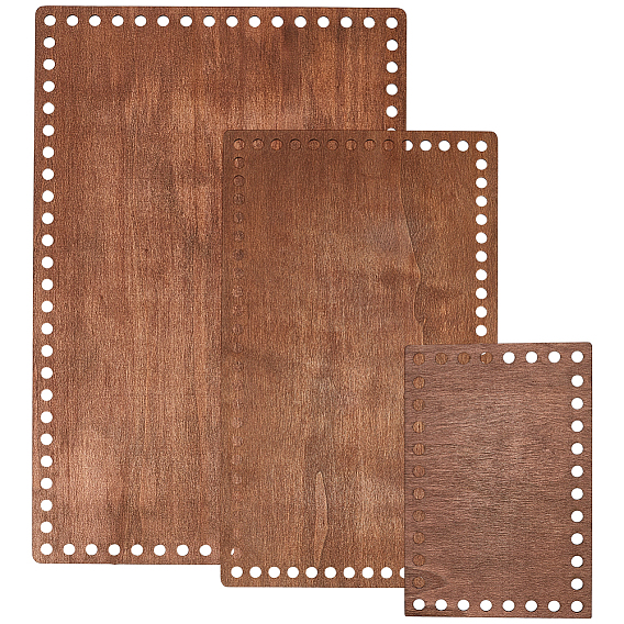 3 шт. 3 размеры дна для корзин из фанеры для самостоятельного изготовления крючком корзин