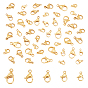 50Pcs 5 Style PVD Vacuum Plating 304 Stainless Steel Lobster Claw Clasps, Parrot Trigger Clasps