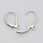 316L Surgical Stainless Steel Leverback Earring Findings, with Loops