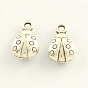 Estilo tibetano encantos de aleación de zinc, mariquita, 14x9x4 mm, Agujero: 2 mm, sobre 694 unidades / 1000 g