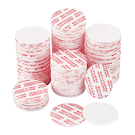 Flat Round Foam Lid Liners, Pressure Sensitive Seals, for Cosmetic Bottle Jar Lid Seal