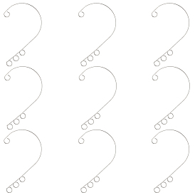 80шт. 316 фурнитура для амбушюров из нержавеющей стали, 4 лазать вокруг непроникающих сережек с петлями