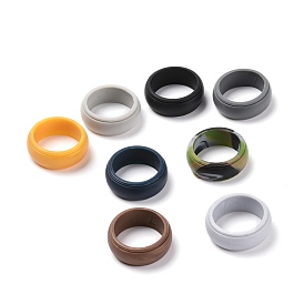 Anillos de boda de silicona, banda segura de goma resistente para el amor, pareja, Recuerdo y gimnasio de entrenamiento al aire libre estilo de ejercicio activo.