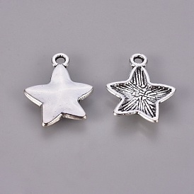 Tibetan Style Alloy Pendants, Lead Free & Cadmium Free, Christmas Star