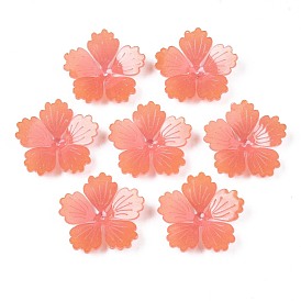Des perles en plastique, fleur