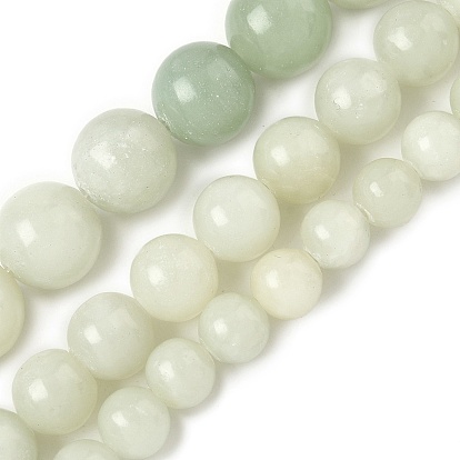 Природного нефрита Xiuyan бисер нитей, круглые