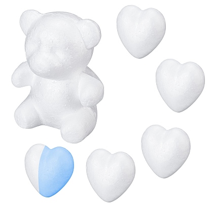 Modelling Polystyrene Foam, DIY Decoration Crafts, Bear and Heart