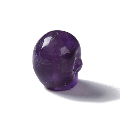 Natural Amethyst Beads, Skull
