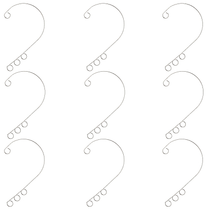 80шт. 316 фурнитура для амбушюров из нержавеющей стали, 4 лазать вокруг непроникающих сережек с петлями