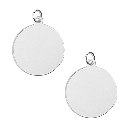 925 стерлингов серебряные подвески, подвески-пустые диски с соединительными кольцами, 1Замшевая ткань из ПК, квадратная салфетка для полировки серебра