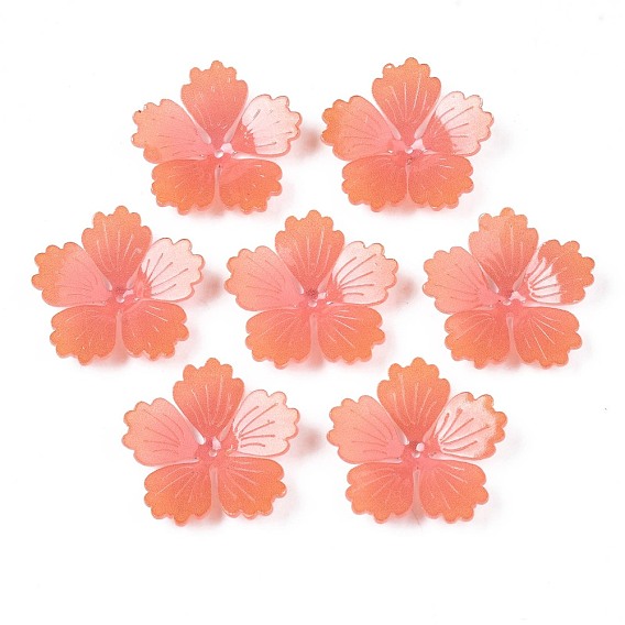 Des perles en plastique, fleur