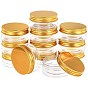 PET Plastic Bottles, with Aluminum Screw Lids, for Cream Jar, Column