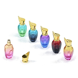 Botellas de spray recargables vacías de vidrio, envases de perfume de aceite esencial de viaje