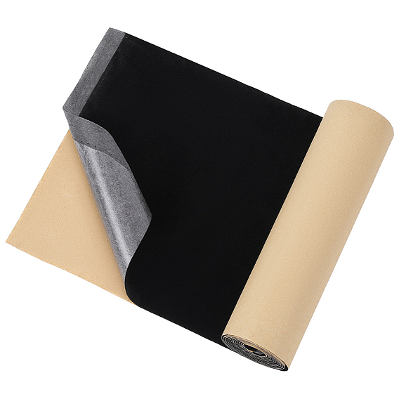 1Pc Flocking Cloth Self-adhesive Fabric, for Jewelry Drawer Craft Fabric and Craft Making, Rectangle