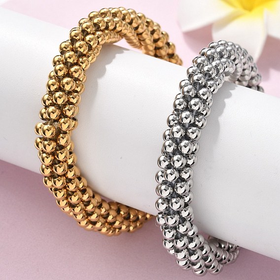 304 Браслеты из нержавеющей стали, круглые