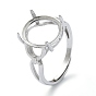 Регулируемые 925 настройки для колец-солитеров из стерлингового серебра, 4 настройки колец зубцов