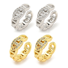 Серьги-манжеты из циркония, для женщин