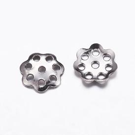304 Stainless Steel Beads Caps, Multi-Petal