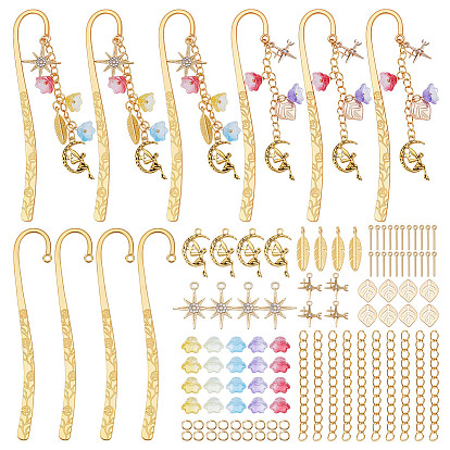 Наборы для самостоятельного изготовления подвесок-цветов из стекла и сплава