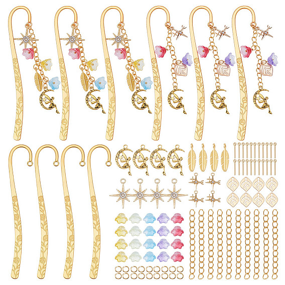 Наборы для самостоятельного изготовления подвесок-цветов из стекла и сплава