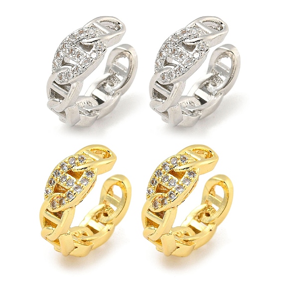 Серьги-манжеты из циркония, для женщин