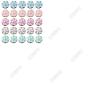 10Pcs UV Plating Opaque Acrylic Beads, Lollipop