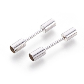 Brass Screw Clasps, For Leather Cord Bracelets Making