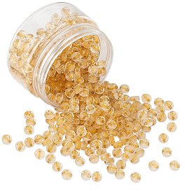 500Pcs Transparent Acrylic Beads, Flat Round with Moon & Heart Flower & Star