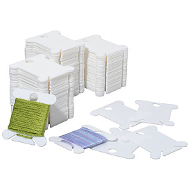 120 шт. пластиковые доски для намотки нитей, бобины для ниток, для вышивки крестиком, хлопчатобумажной нитью, рукоделием, сделай сам, для хранения шитья, кость