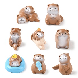 Смоляные фигурки выдры орнамент, для домашнего украшения рабочего стола