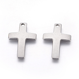 304 Stainless Steel Pendants, Cross