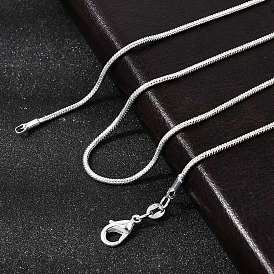 Латунные круглые ожерелья в виде змей, с карабин-лобстерами , для поделок ювелирных изделий